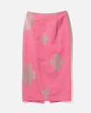 Needles Pencil Kimono Jacquard Skirt in Pink Cross from the brands Spring / Summer 2023 collection blues store www.bluesstore.co