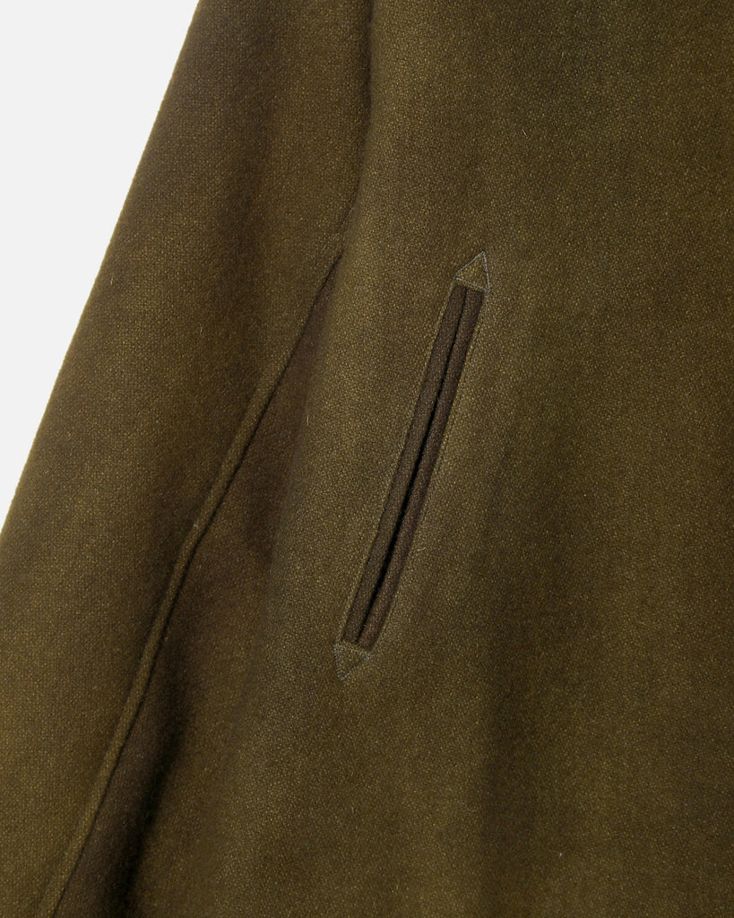 Needles BB Jacket - Wool Uneven Dye in Olive blues store www.bluesstore.co
