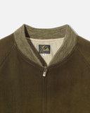 Needles BB Jacket - Wool Uneven Dye in Olive blues store www.bluesstore.co