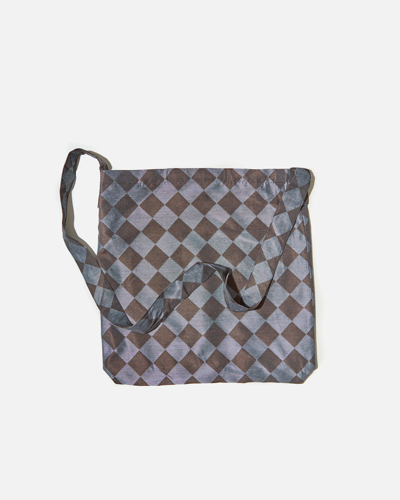 Needles Book Bag PE/R Argyle Jacquard in Blue / Brown blues store www.bluesstore.co