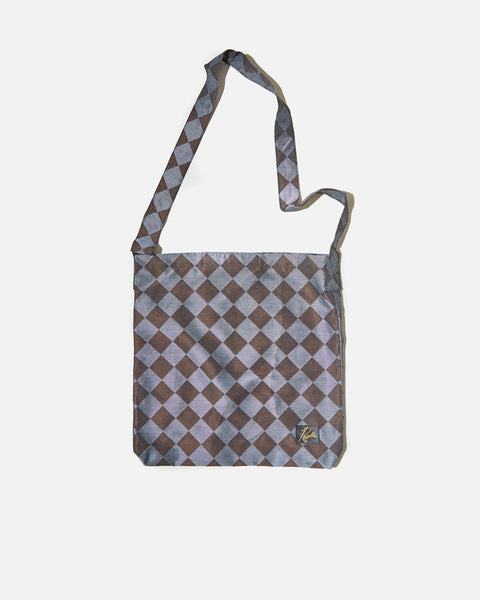 Needles Book Bag PE/R Argyle Jacquard in Blue / Brown blues store www.bluesstore.co
