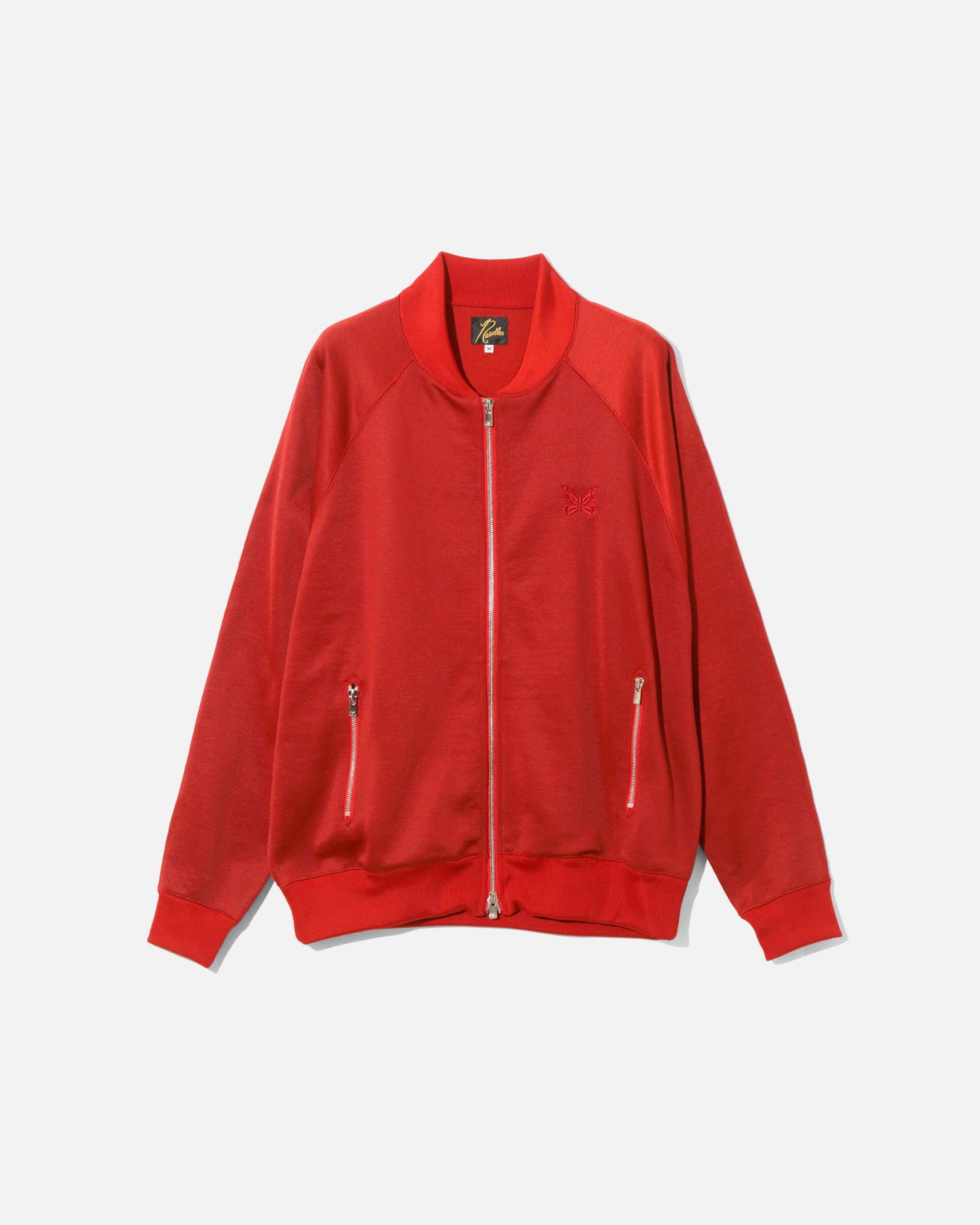 Needles Dolman Sleeve Bright Jersey Track Jacket in Red | Blues Store