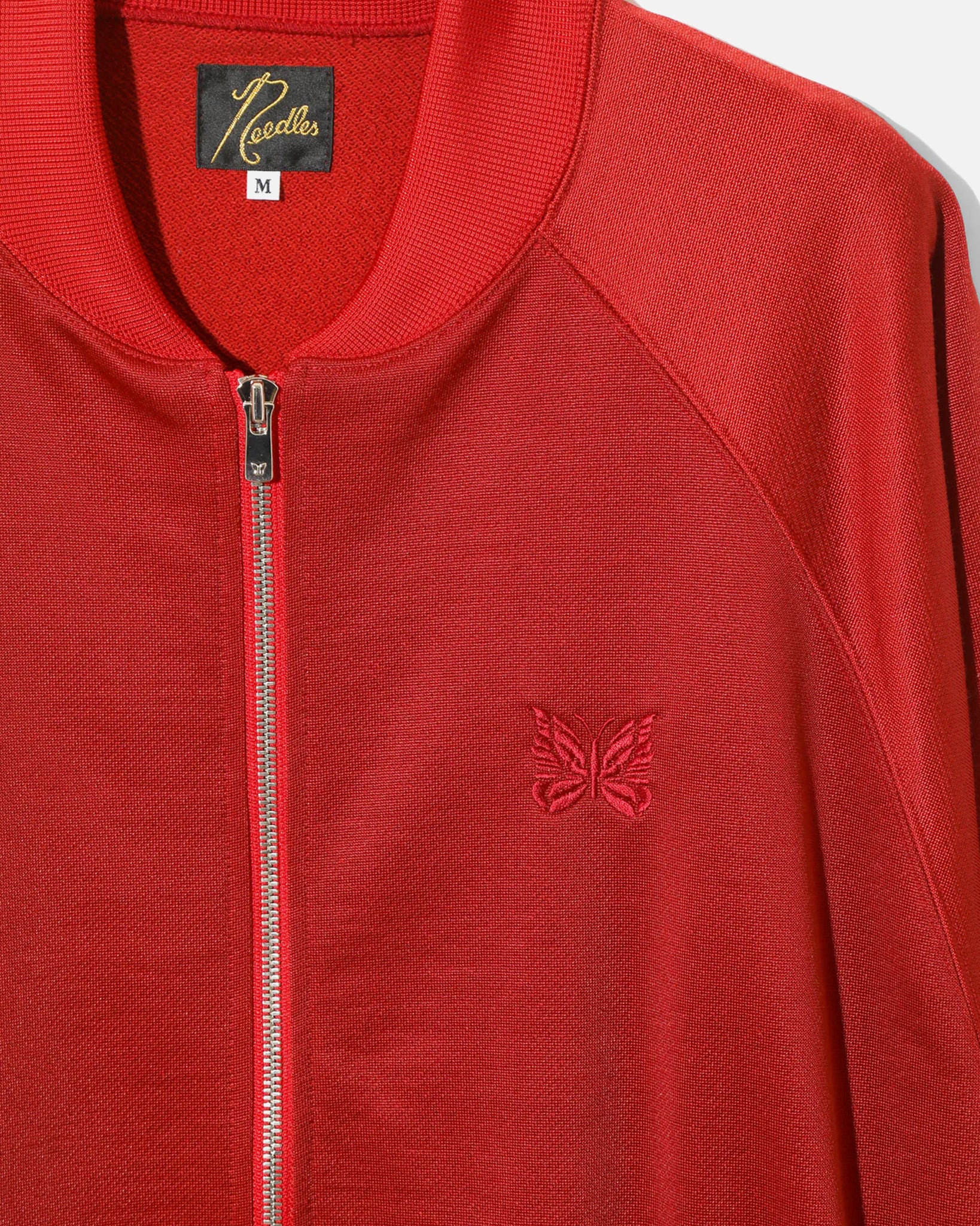 Needles Dolman Sleeve Bright Jersey Track Jacket in Red | Blues Store