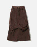 Needles H.D. Skirt Memory Poly Taffeta in Brown blues store www.bluesstore.co