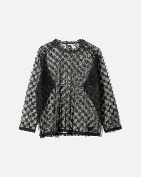 Needles L/S U-Neck Tee - Floral Raschel Lace blues store www.bluesstore.co