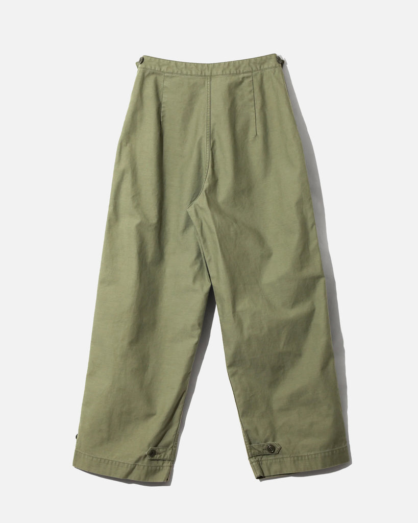 Needles Marine Pant in Olive Reversed Sateen blues store www.bluesstore.co