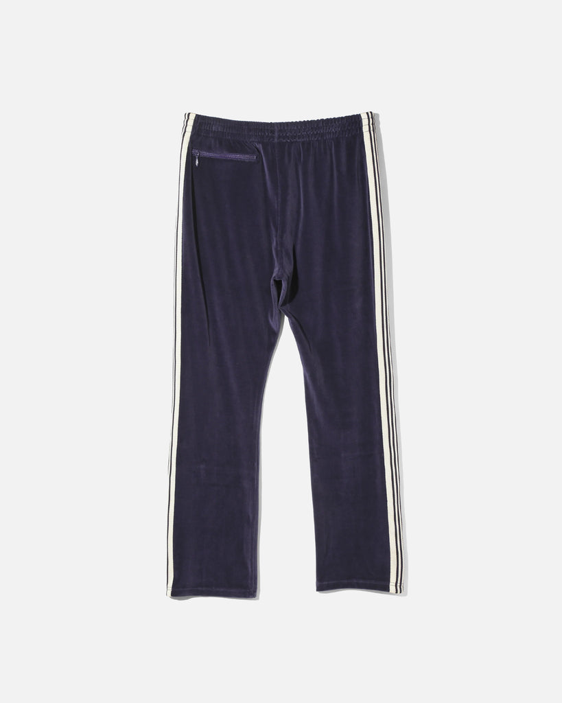 Needles Narrow Track Pant in Navy C/Pe Velour blues store www.bluesstore.co