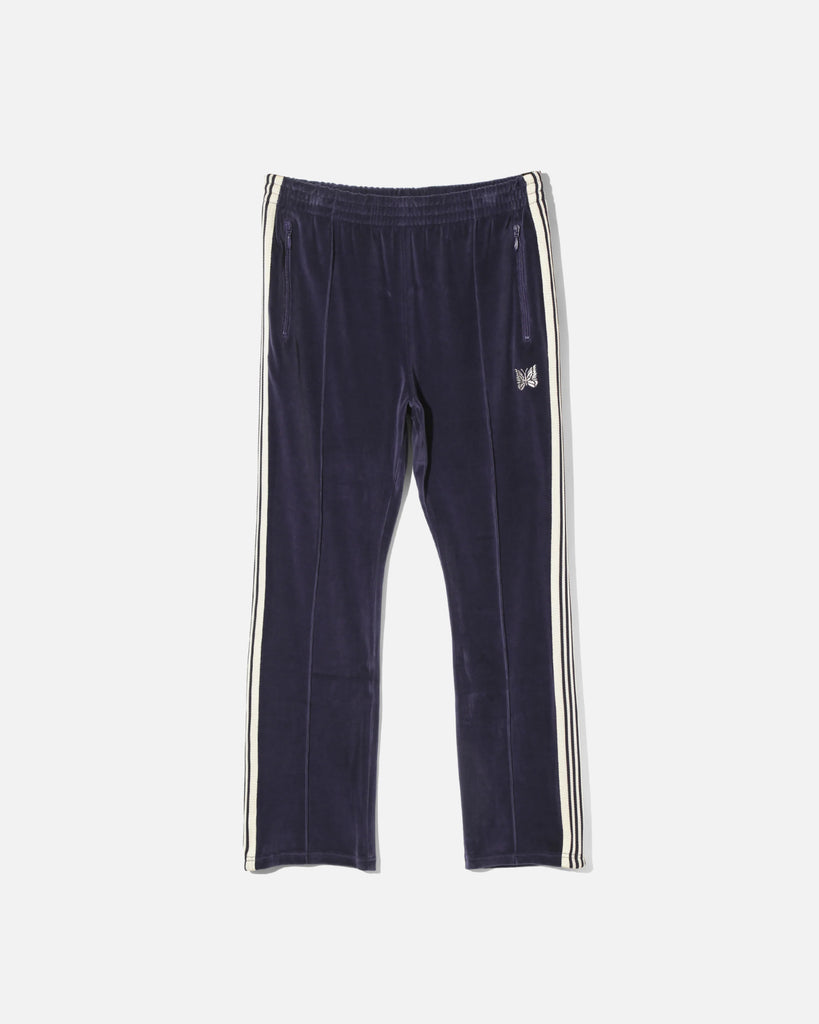 Needles Narrow Track Pant in Navy C/Pe Velour blues store www.bluesstore.co