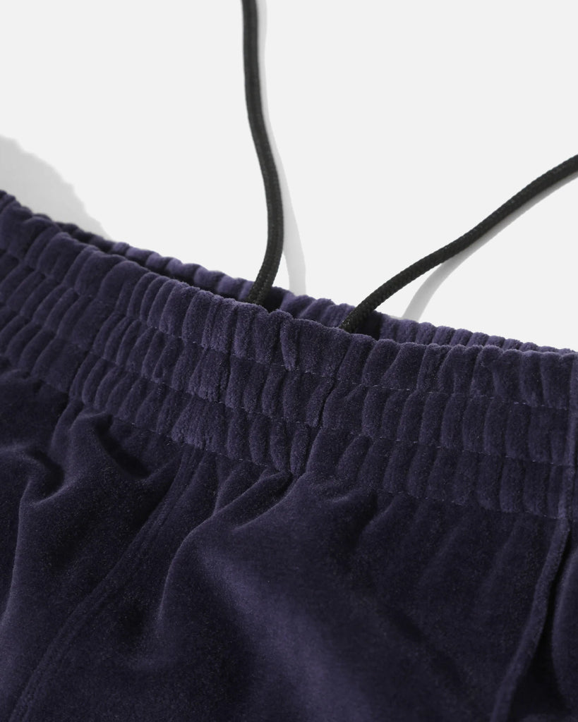 Needles Narrow Track Pant in Navy C/Pe Velour blues store www.bluesstore.co