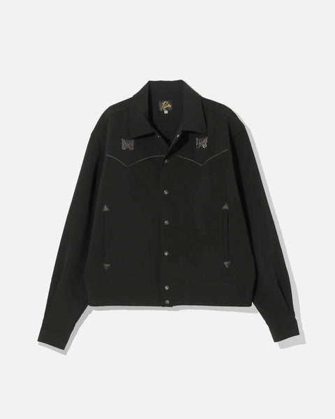 Needles Piping Cowboy Jacket Poly Double Cloth in Black blues store www.bluesstore.co