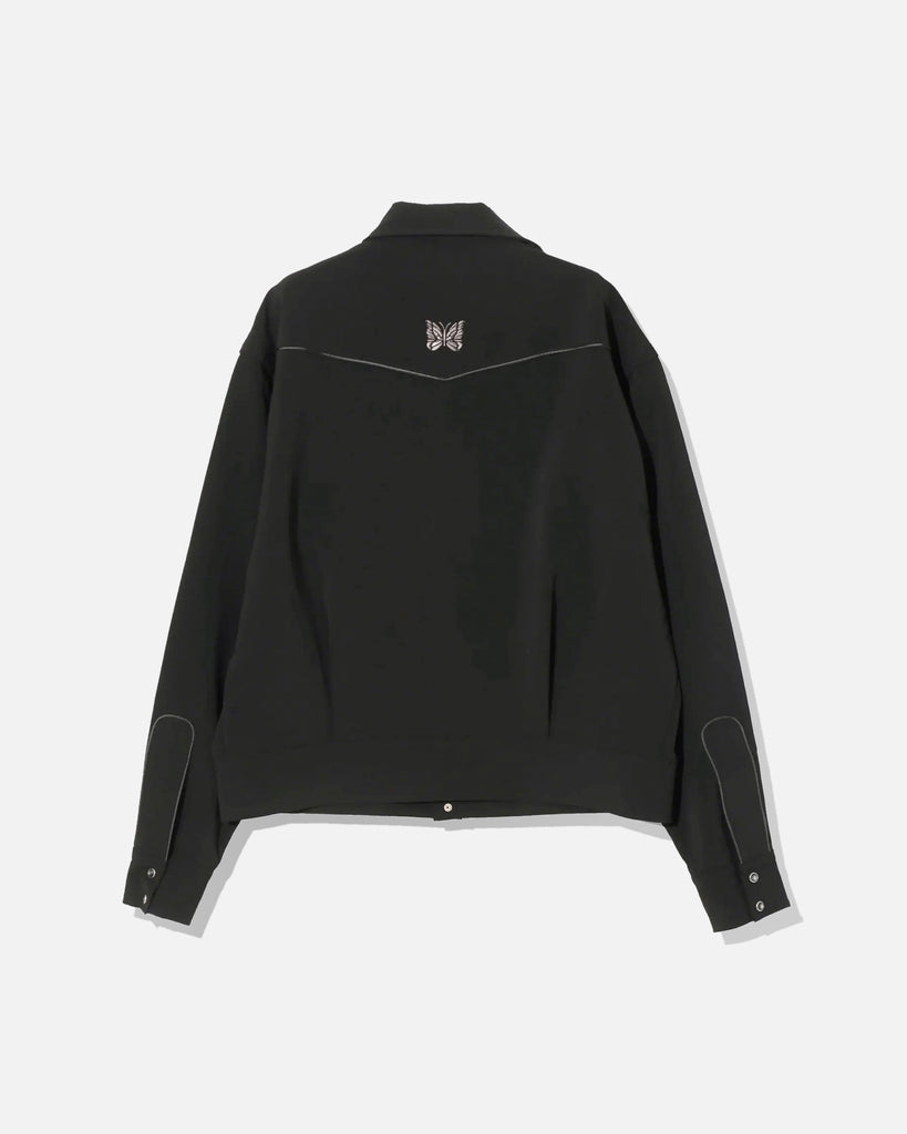 Needles Piping Cowboy Jacket Poly Double Cloth in Black blues store www.bluesstore.co