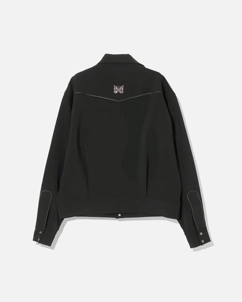 Needles Piping Cowboy Jacket Poly Double Cloth in Black blues store www.bluesstore.co