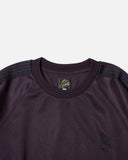 Needles Poly Smooth Crew Neck Shirt in Dark Purple blues store www.bluesstore.co
