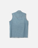 Needles Sleeveless Western Shirt in Indigo 10oz Denim blues store www.bluesstore.co