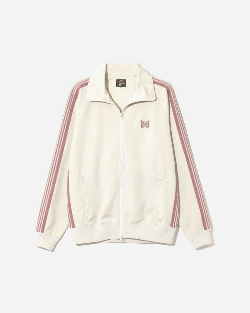 Needles Track Jacket Poly Smooth in Ivory blues store www.bluesstore.co