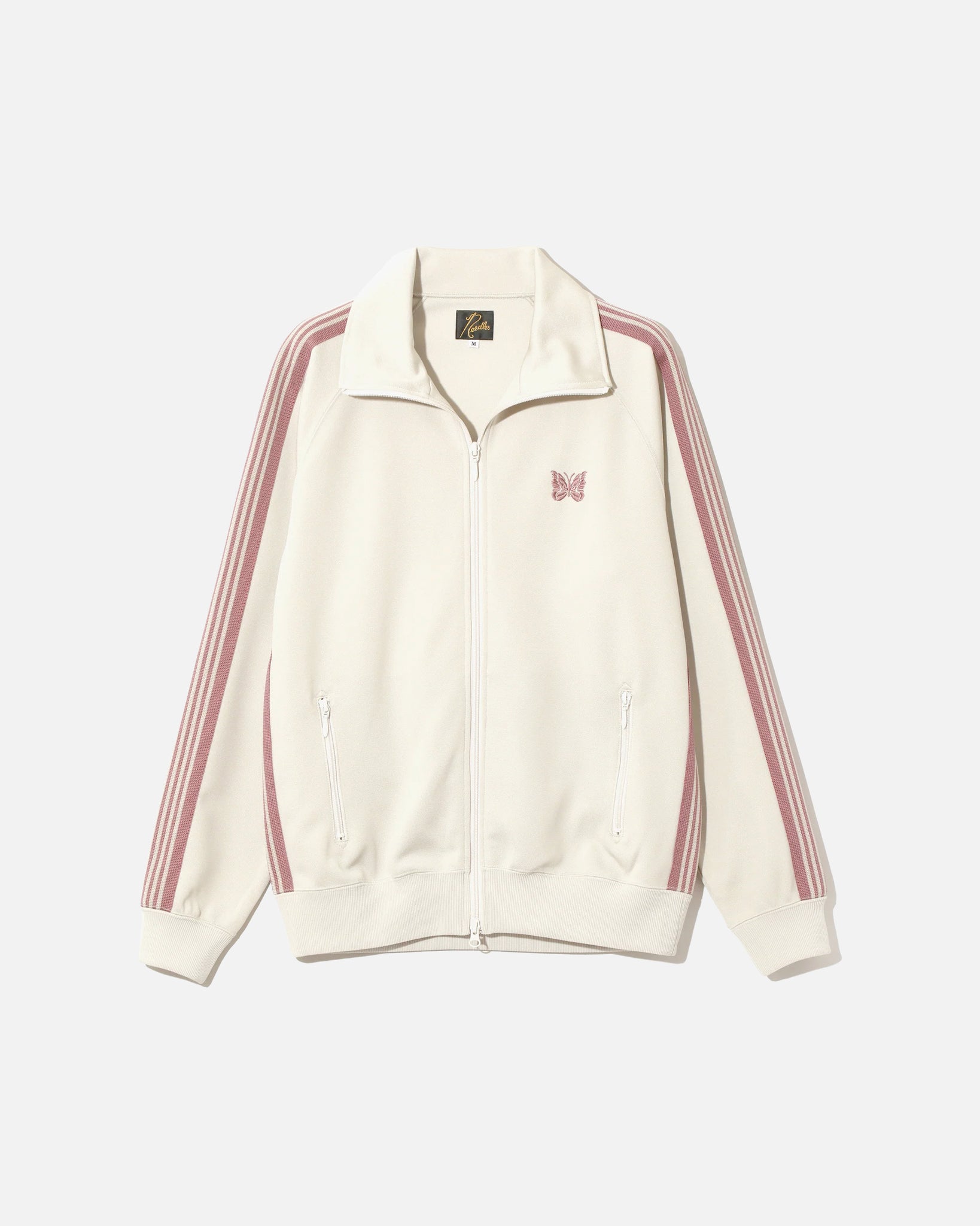 Needles Track Jacket in Poly Smooth in Ivory | Blues Store