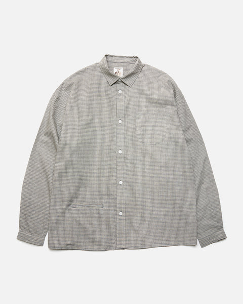 Normal Long Sleeve Shirt in Grey from the Noroll Autumn / Winter 2023 collection blues store www.bluesstore.co