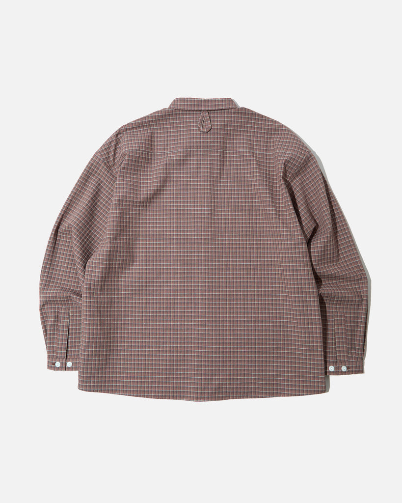 Noroll Normal Panama Long Sleeve Shirt in Brown blues store www.bluesstore.co