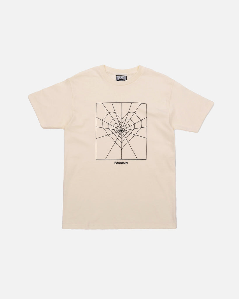 Passion Web Heart T-Shirt in Ecru blues store www.bluesstore.co
