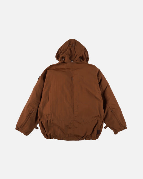 Phingerin Crushed Nylon Full Pack Jacket in Brown blues store www.bluesstore.co