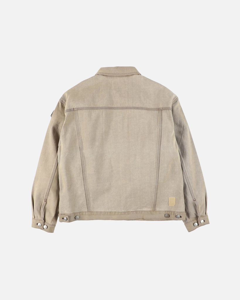 Phingerin Denim Rivet Chore Jacket in Beige blues store www.bluesstore.co