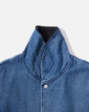 Phingerin Float Denim Blouson in Blue blues store www.bluesstore.co