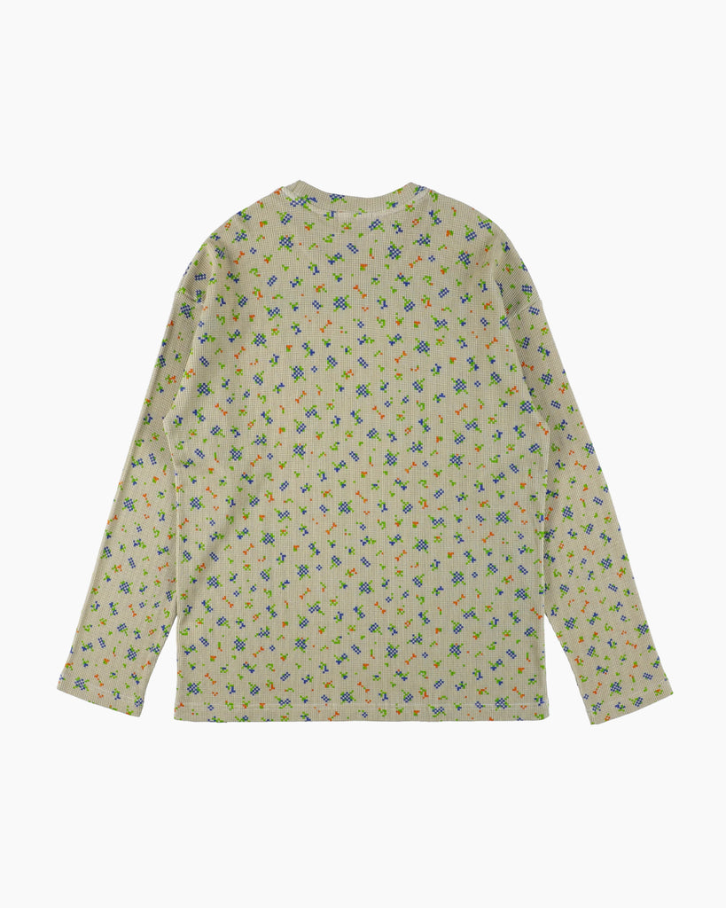 Phingerin Flower L/S Waffle Thermal in Beige blues store www.bluesstore.co