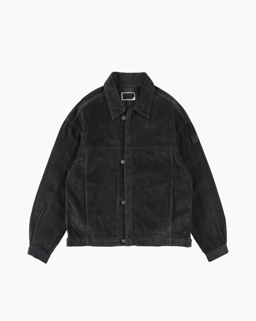Phingerin Loop Front Cord Jacket in Charcoal blues store www.bluesstore.co