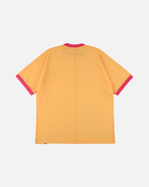 Phingerin Mono Seam Ringer T-Shirt in Orange / Pink blues store www.bluesstore.co