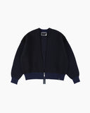 Phingerin Multi Knit Zip Bolero in Navy / Black blues store www.bluesstore.co
