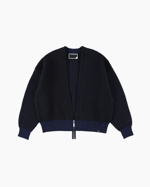 Phingerin Multi Knit Zip Bolero in Navy / Black blues store www.bluesstore.co