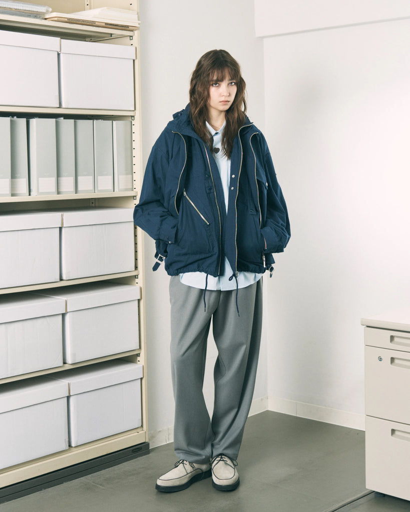 Phingerin Visor Double Zip Jacket in Navy blues store www.bluesstore.co