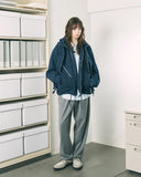 Phingerin Visor Double Zip Jacket in Navy blues store www.bluesstore.co