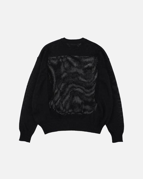 Phingerin Window Web Sweater in Black blues store www.bluesstore.co
