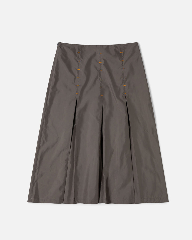 Sturla Multi Pleat Skirt in Mushroom Grey blues store www.bluesstore.co