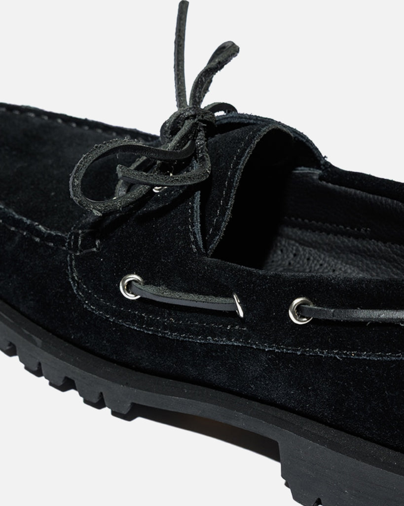 Suicoke x Unused black suede deck shoe blues store www.bluesstore.co