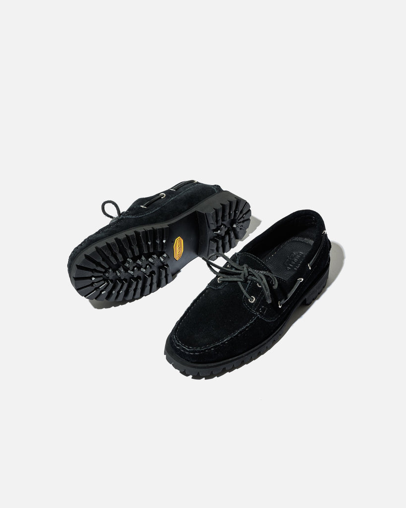 Suicoke x Unused black suede deck shoe blues store www.bluesstore.co