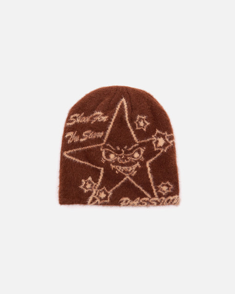 Target Practice Fohair Beanie in Brown from Passion blues store www.bluesstore.co