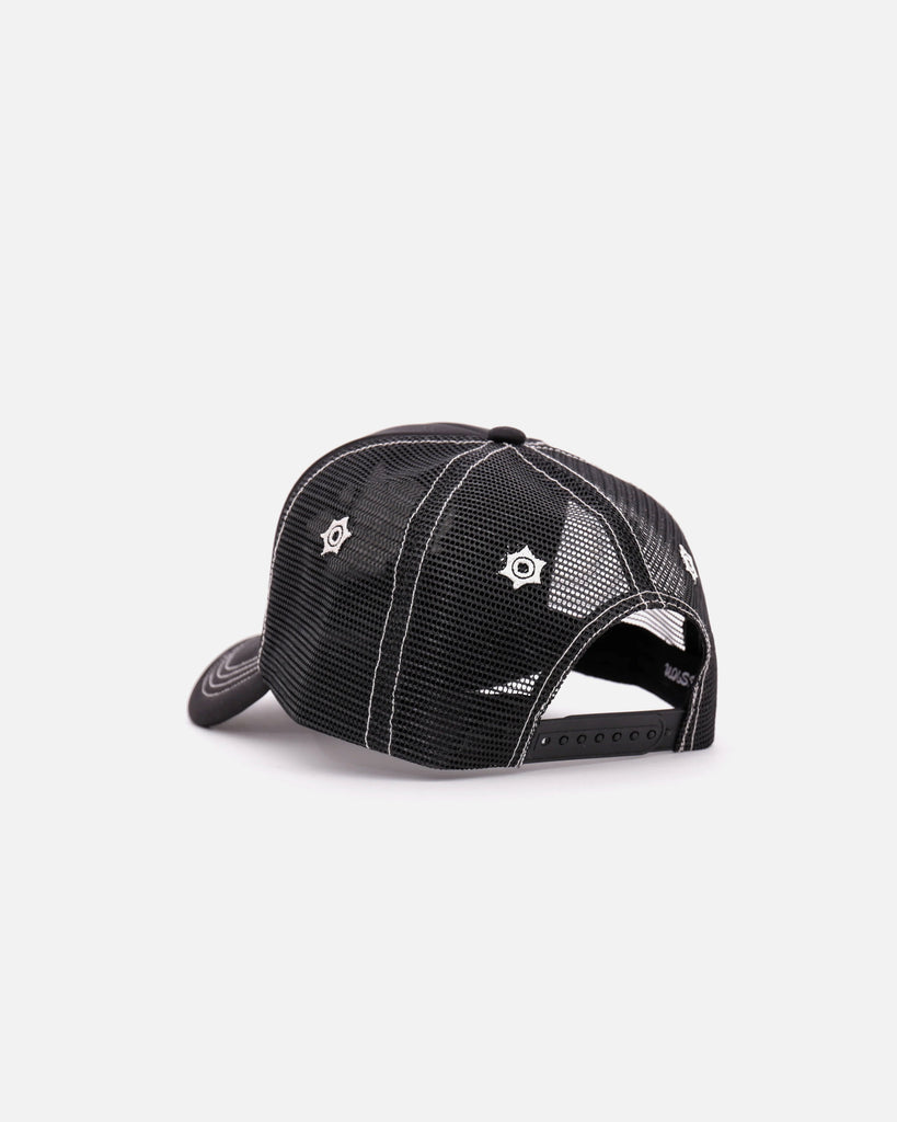 Target Practice Trucker Cap in Black from Passion blues store www.bluesstore.co