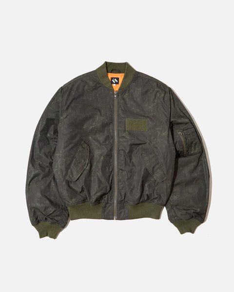 The Trilogy Tapes Bomber Jacket in Green blues store www.bluesstore.co