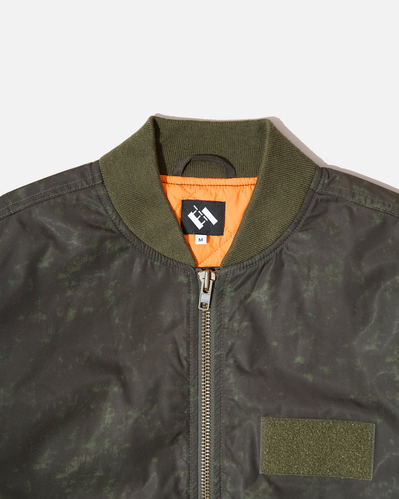 The Trilogy Tapes Bomber Jacket in Green blues store www.bluesstore.co