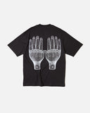 The Trilogy Tapes Face Figures Hands T-shirt in Black blues store www.bluesstore.co