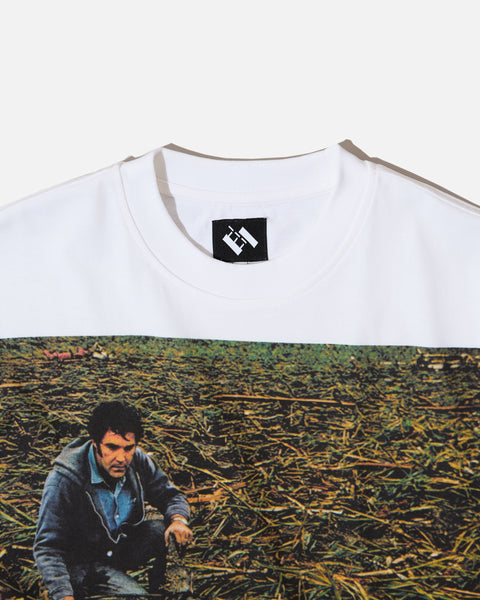 The Trilogy Tapes Piano Storm T-shirt in White blues store www.bluesstore.co