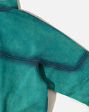 The Trilogy Tapes Spray Funnel Neck Crew in Sea Moss Green / Black blues store www.bluesstore.co