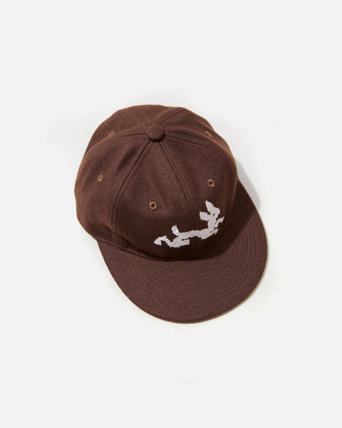 The Trilogy Tapes TTT Hare Wool Ball Cap in Nut Brown blues store www.bluesstore.co