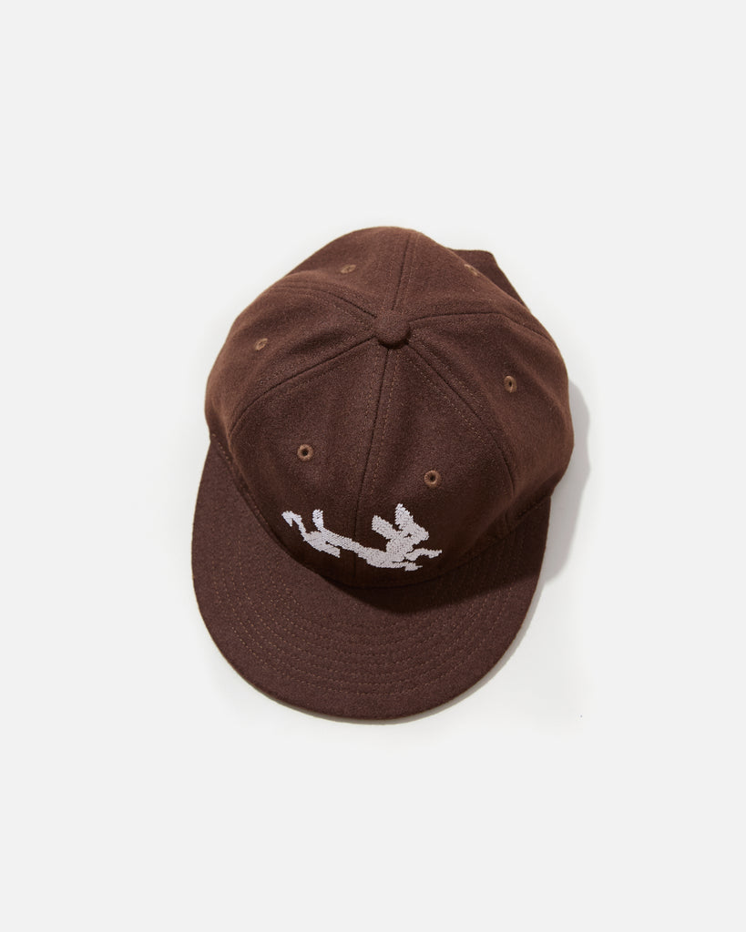 The Trilogy Tapes TTT Hare Wool Ball Cap in Nut Brown blues store www.bluesstore.co