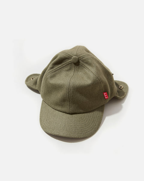 The Trilogy Tapes TTT Trapper Hat in Olive blues store www.bluesstore.co