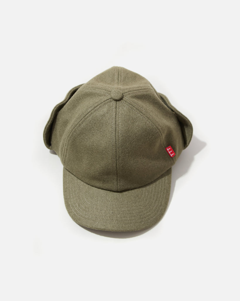 The Trilogy Tapes TTT Trapper Hat in Olive blues store www.bluesstore.co