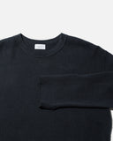 Unused US2550 Long Sleeve Waffle T-shirt in Ink Black blues store www.bluesstore.co
