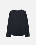 Unused US2550 Long Sleeve Waffle T-shirt in Ink Black blues store www.bluesstore.co